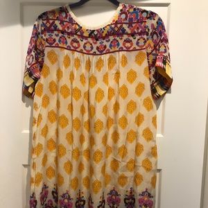 Multicolor embroidered dress